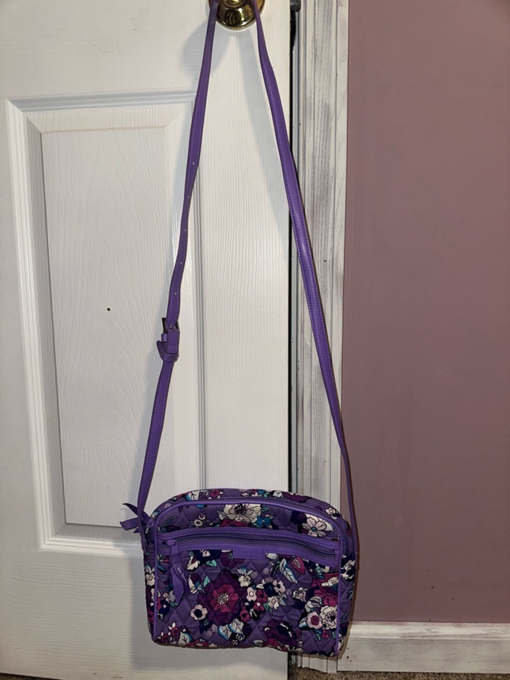 Vera Bradley Purple Floral Crossbody Bag